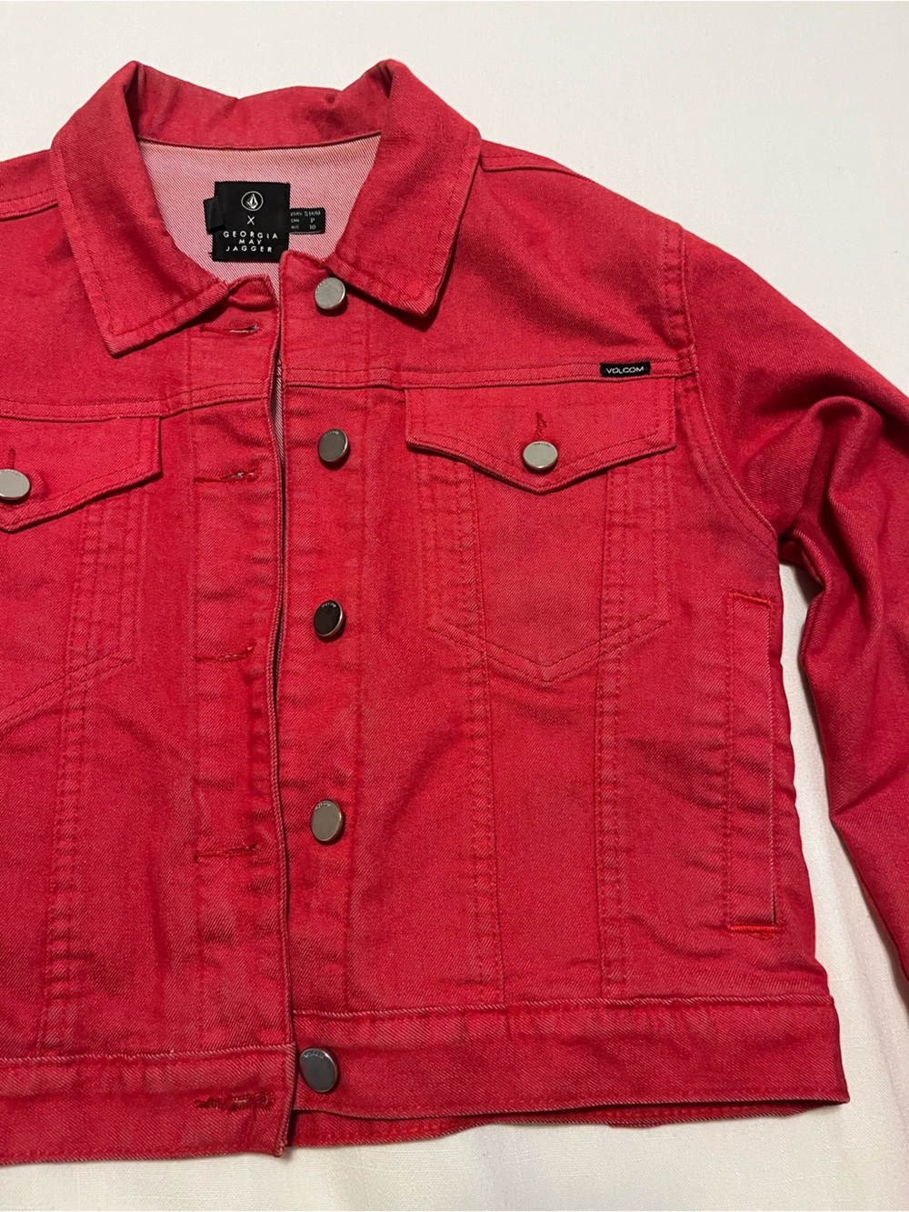 Red Denim Jacket - Picture 2 of 4